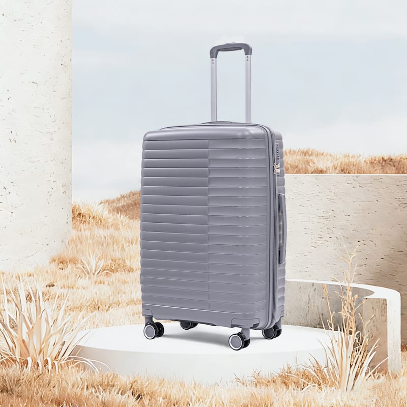 14IN 20IN 24IN 28IN 4 pcs/set in PP Spinner Wheel Luggage, Carry on Suitcase, Iron Pull Rod, Combination Password Lock