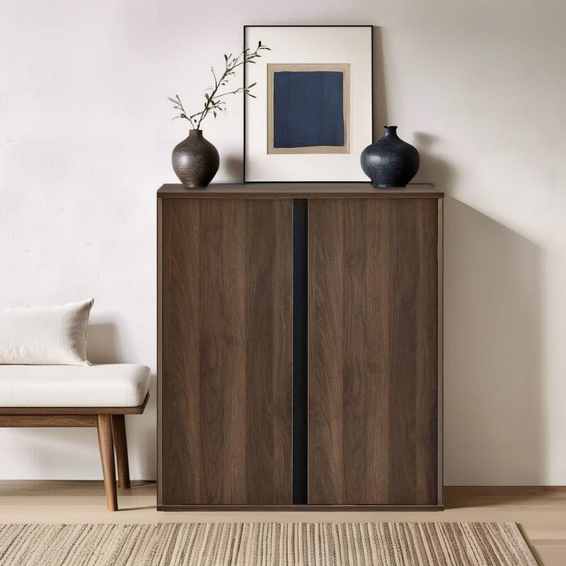 Spruce & Spring 31.5" Modern Industrial Sideboard Cabinet Storage Cabinet