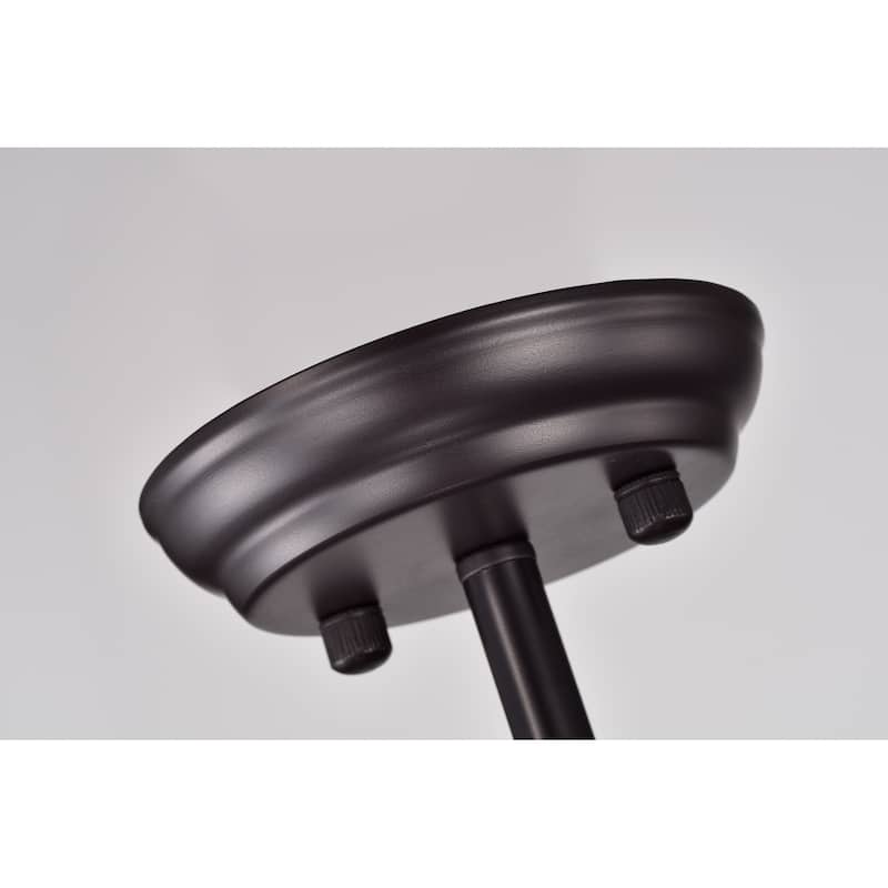 Celia Oil Rubbed Bronze 1-Light Open-Cage Metal Pendant Light