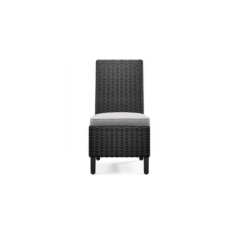 Signature Design by Ashley Beachcroft Black/Light Gray 5-Piece Outdoor Dining Package - 84.25" W x 42.25" D x 29.25" H