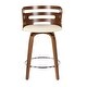 preview thumbnail 24 of 26, Carson Carrington Cranagh Mid-century Modern Upholstered Counter Stools (Set of 2) - N/A