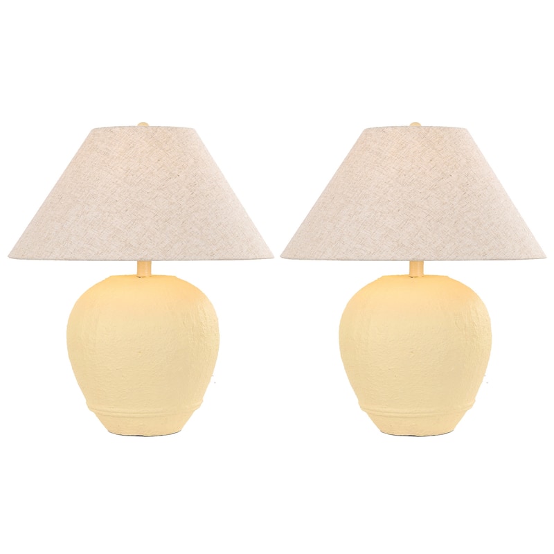 Ceramic Table Lamp with Linen Shade
