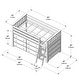 preview thumbnail 10 of 34, Max & Lily Twin Low Loft Bed with 3-Drawer & 6-Drawer Dressers
