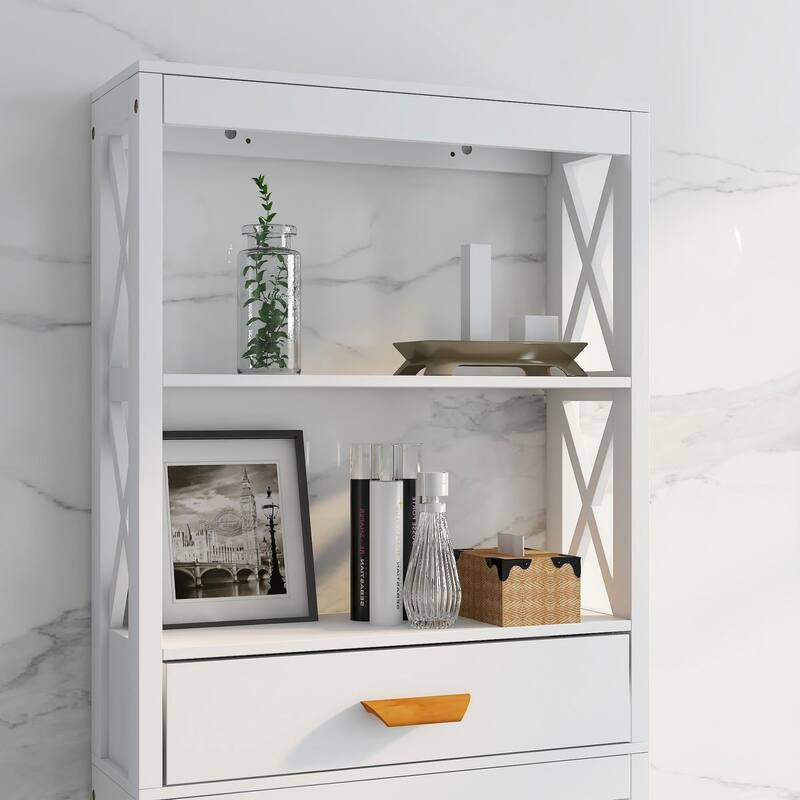 Farmhouse Storage Cabinet Above Toilet