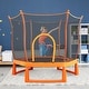 preview thumbnail 9 of 7, Toddlers Trampoline with Safety Enclosure Net and Balls Ball Pit Balls