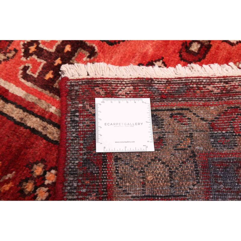 ECARPETGALLERY Hand-knotted Konya Anatolian Dark Red Wool Rug - 4'7 x 12'10
