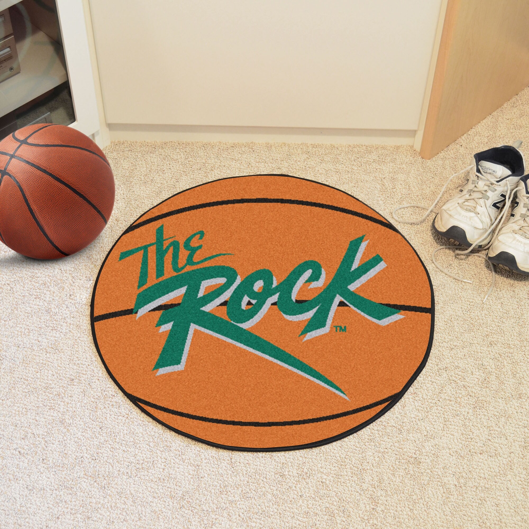 Shop Ncaa Slippery Rock University The Rock Basketball Shaped Mat