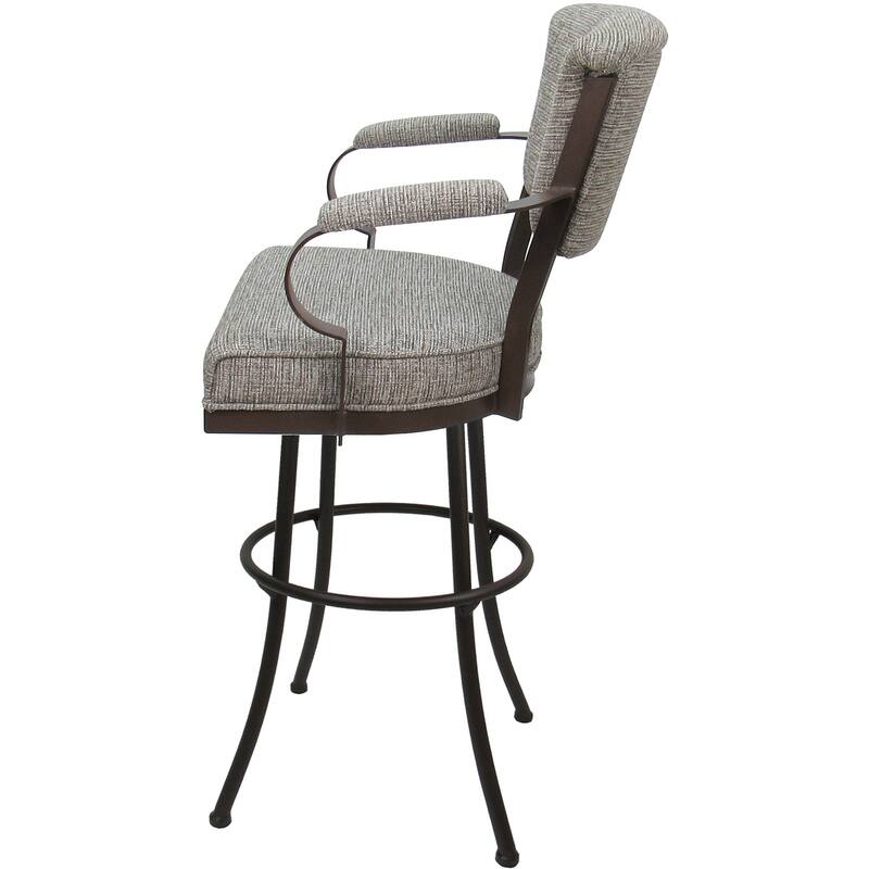 Miami Extra Tall 34" Spectator Metal Bar Stool on Noam Base - 34" Seat Height