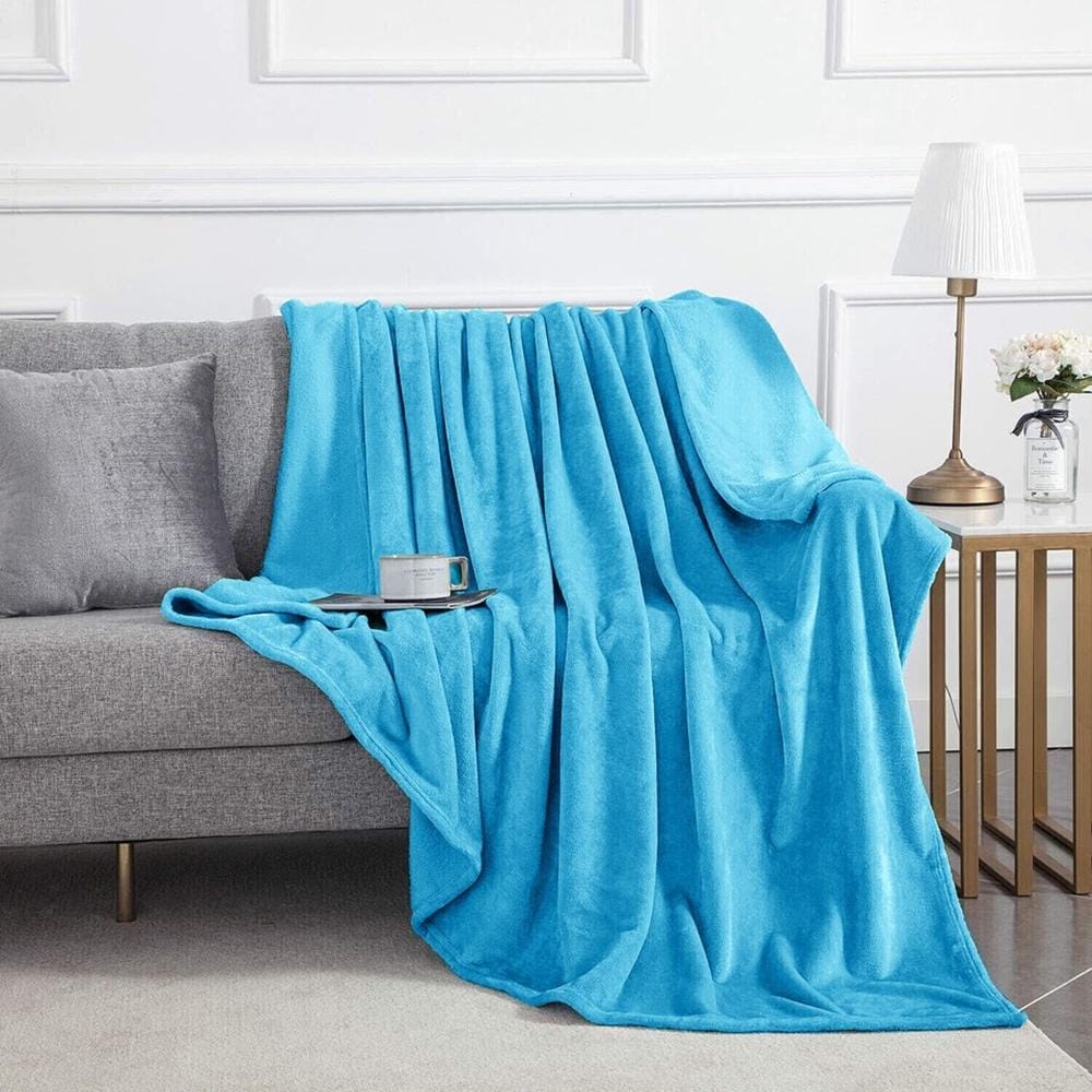Sky blue throw best sale