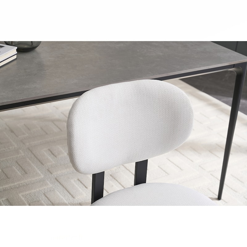 2PCS Dining Chairs With Metal Legs
