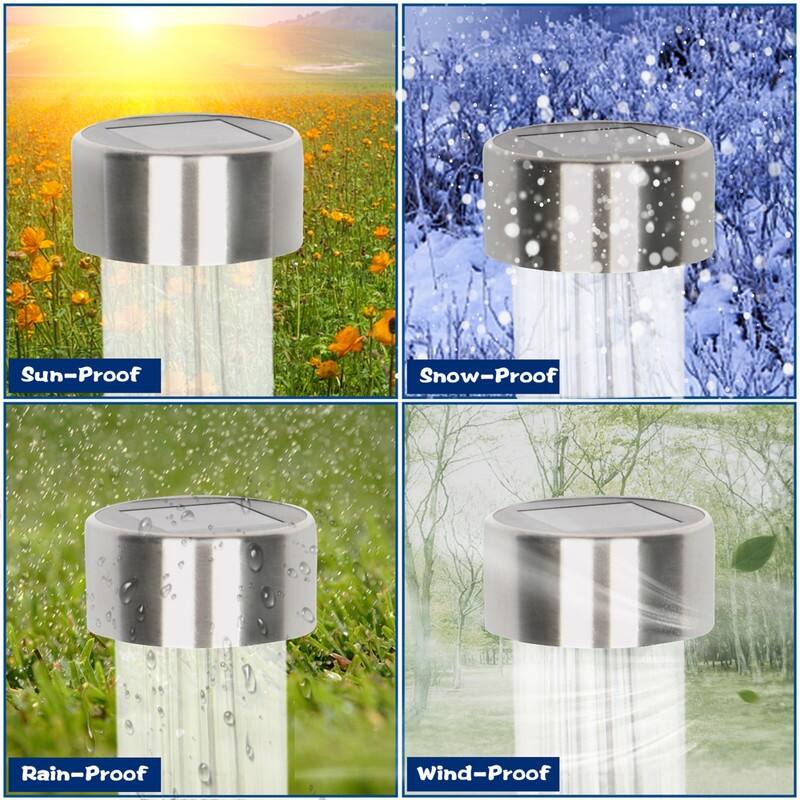 24-Piece 5W High Brightness Solar Power LED Lawn Lamps (Cold White/Warm White/Colorful)