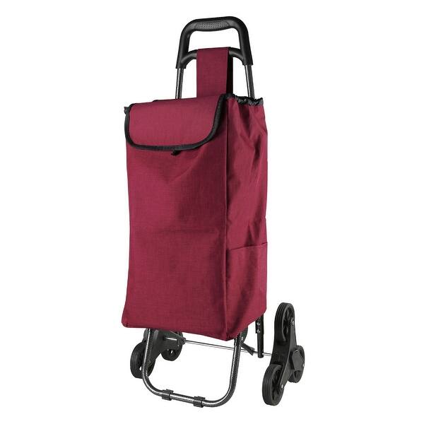 Shop Folding Shopping Trolley Stair Climbing Cart With Bag For