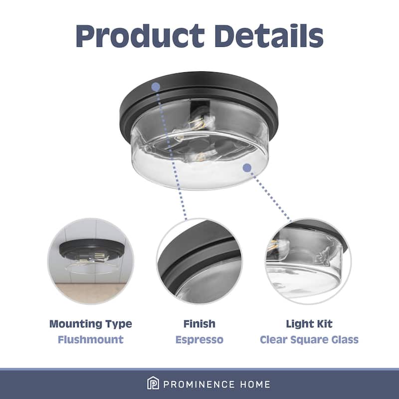 Prominence Home Madalyn, Flushmount Light Fixture