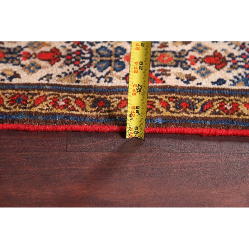 Pre-1900 Antique Malayer Persian Wool Runner Rug Hand-knotted Carpet - 6'10" x 16'9"