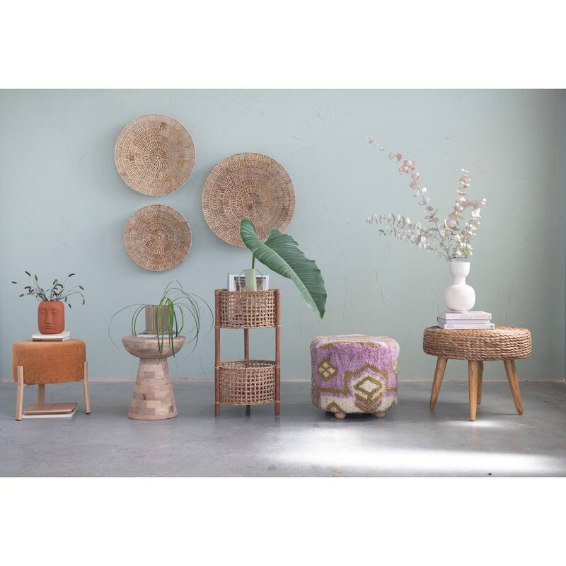Woven Banana Bark Wall Décor, Set of 3