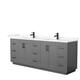 Option Dark Gray, Black Trim, Giotto Quartz Top