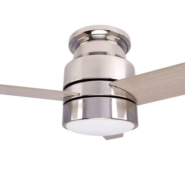 Aurora 52-inch Indoor Smart Ceiling Fan with Wall Control, Light Kit Included, Works with Alexa/Google Home/Siri