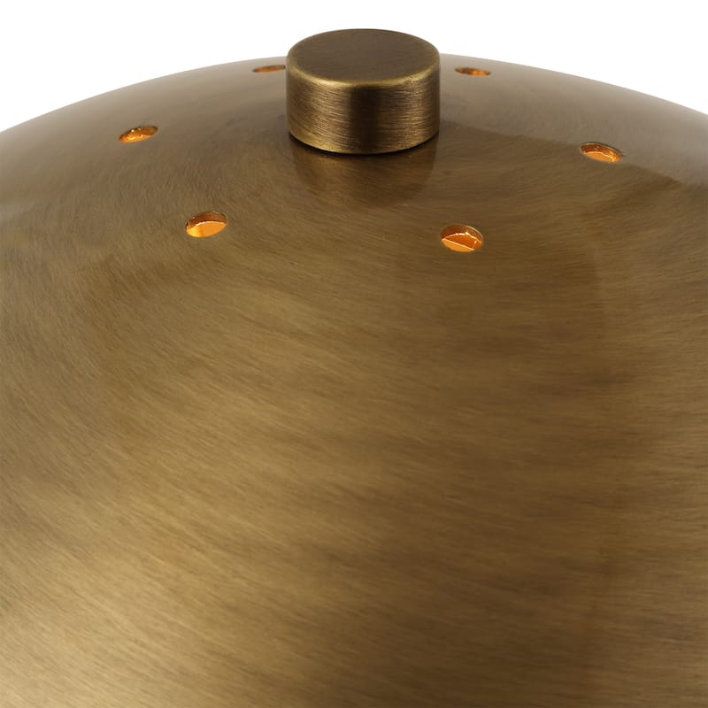 Iron Table Lamp - 15.75" - Antique Brass Finish