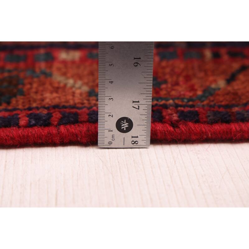 ECARPETGALLERY Hand-knotted Melis Vintage Red Wool Rug - 4'9 x 7'10