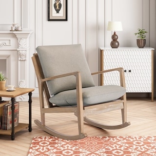 Solid Wood Rocking Chair Nursery Chair - Bed Bath & Beyond - 37744039