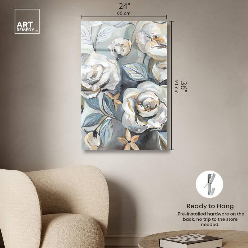 Grey Delight Acrylic by Art Remedy, Ready to Hang