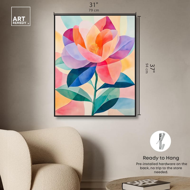 Ail Geofloral II Canvas by Art Remedy