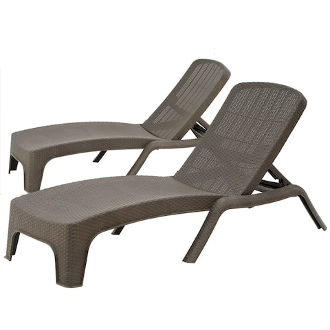 All Weather Chaise Lounge Pair - N/A