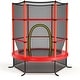 preview thumbnail 12 of 15, 55 Inch Kids Recreational Trampoline Bouncing Jumping Mat with Enclosure Net - 65" x 65" x 65" (L x W x H)