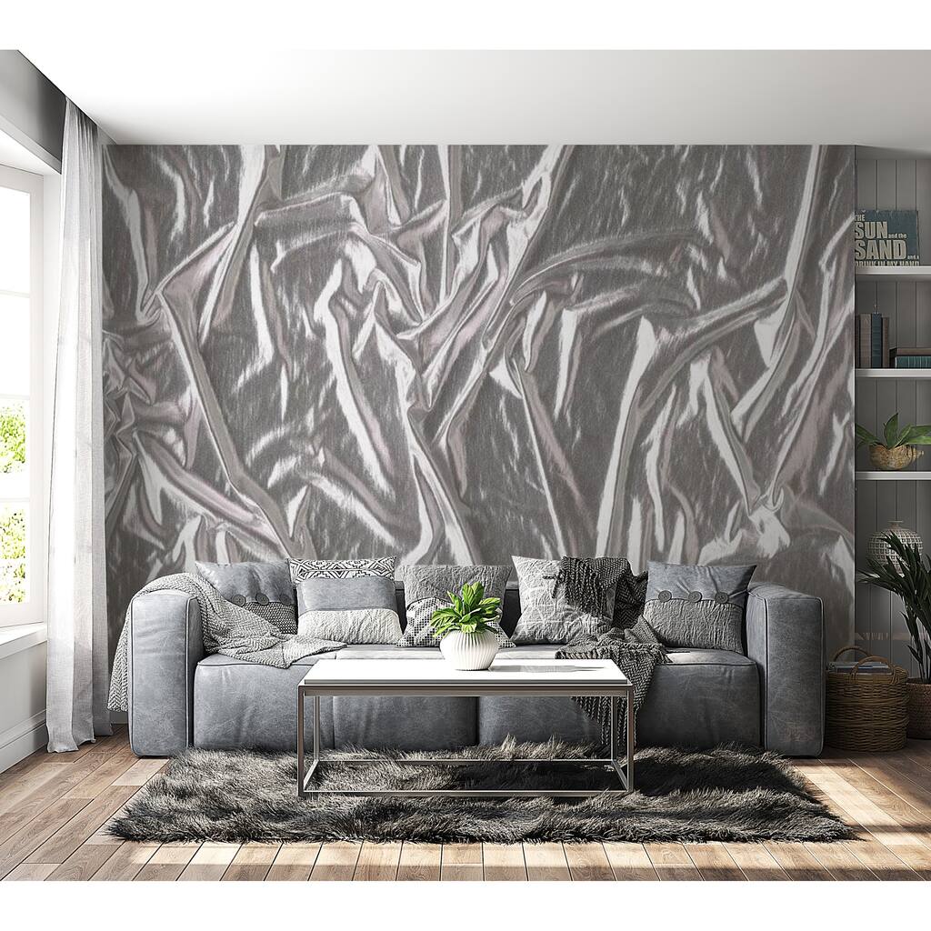 Surface Texture Wallpaper Wall Mural - Noble Silver