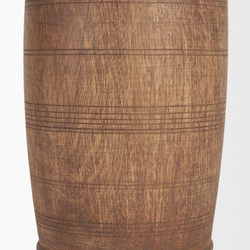 Porta Large Medium Brown Reclaimed Wooden Pot