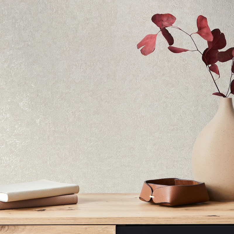 Galerie Wallcoverings Kumano Textured Plaster Effect Vinyl on Non-woven Wallpaper Roll