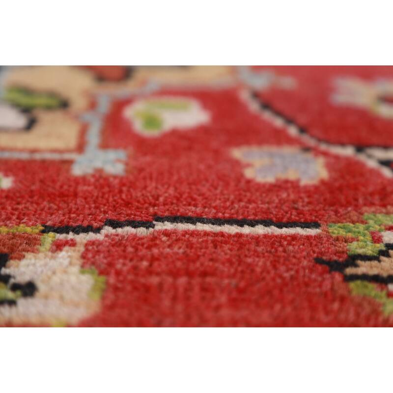 Red Heriz Serapi Indian Area Rug Handmade Wool Carpet - 8'0" x 9'9"