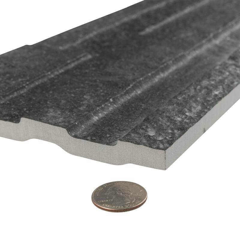 Merola Tile Tikal Black 6-1/2" x 20-3/8" Ceramic Wall Tile