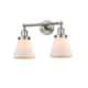 Option Satin Brushed Nickel / Matte White Cased