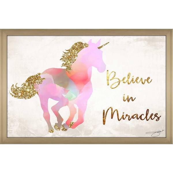 slide 2 of 5, "Believe in Miracles" by Jodi Print on Acrylic