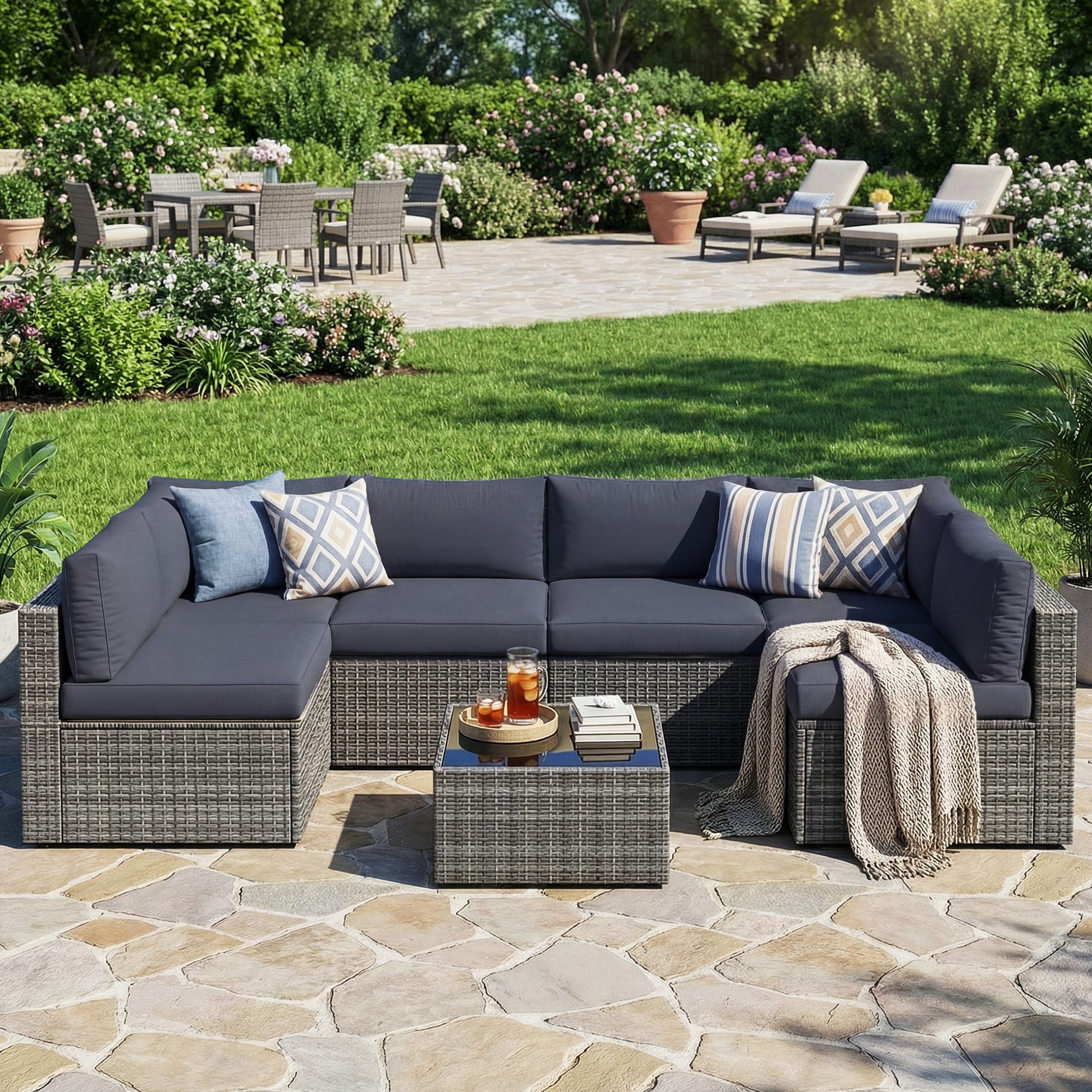 All Weather Outdoor 7-Piece Patio Furniture Set