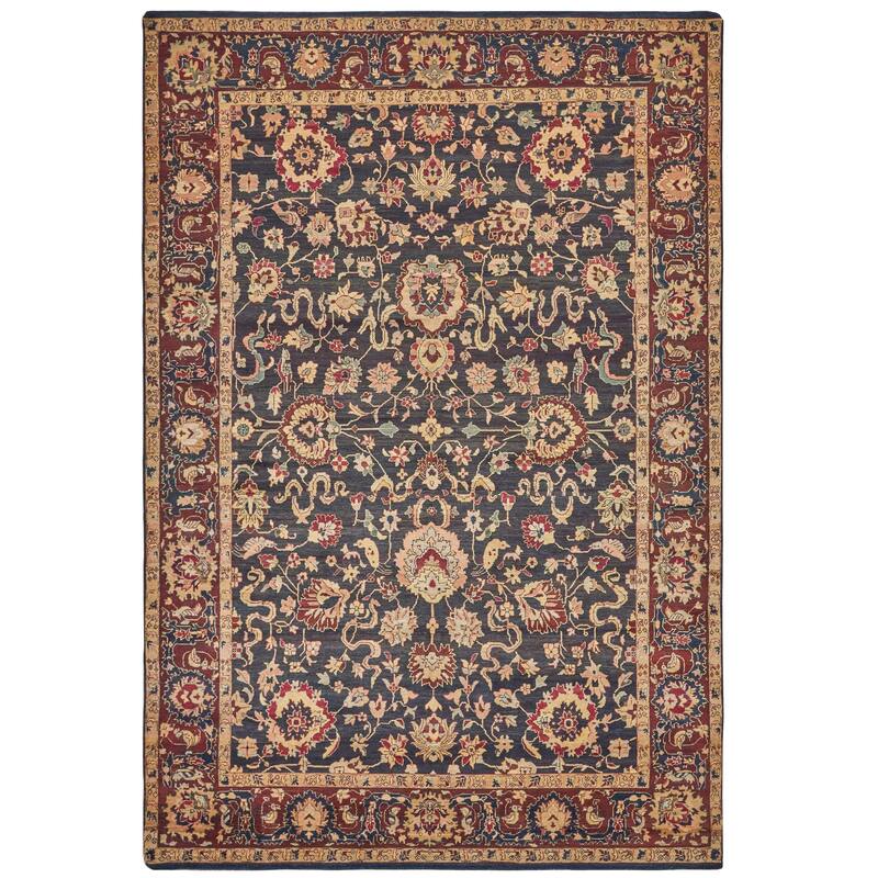 EXQUISITE RUGS ONE-OF-A-KIND Rare Antique Weave Agra Hand Knotted Brown Rug - 10'x14'3" - 10'0"x14'3"