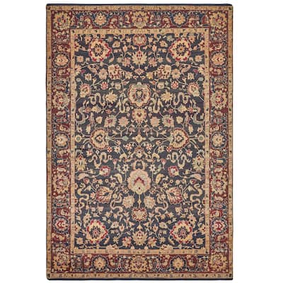 EXQUISITE RUGS ONE-OF-A-KIND Rare Antique Weave Agra Hand Knotted Brown Rug - 10'x14'3" - 10'0"x14'3"