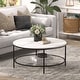 preview thumbnail 4 of 12, Sivil Coffee Table Blackened Bronze and Marble