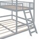 preview thumbnail 12 of 36, Twin Over Twin-Twin Bunk Bed with Extending Trundle & Ladder, Wood Artistic House Bunk Bedframe for Kids Sleepovers & Adventures