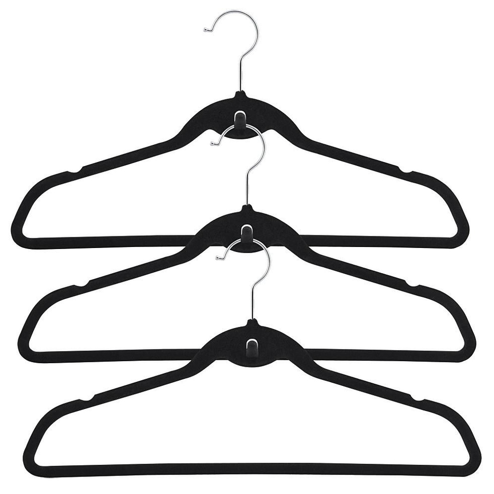 Velvet hangers sale with cascading hooks