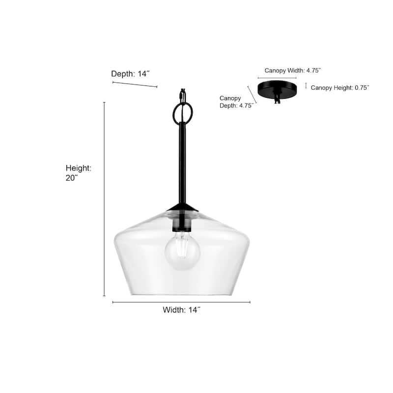 Millennium Lighting 55201 Morbelle 14" Wide Pendant