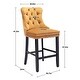 preview thumbnail 36 of 64, Contemporary Velvet Upholstered Counter Bar Stools Set of 4