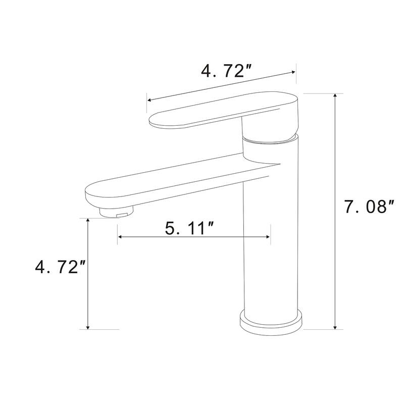 Single Handle Single Hole Bathroom Faucet