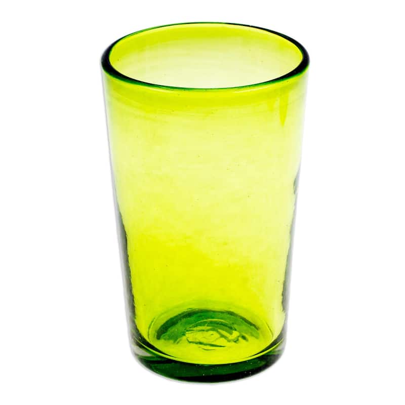 Novica Handmade Refreshing Forest Handblown Recycled Glass Tumblers (Set Of 6)