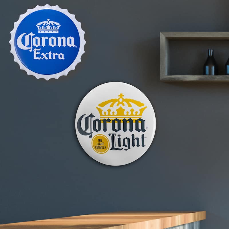 Corona Light Dome Shaped Metal Sign Wall Decor