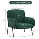 preview thumbnail 7 of 8, Velvet Accent Chair,Upholstered Modern Accent Chair Leisure Single Sofa Chair 23" Wide Seat Designed Arm Chair Corner Chair