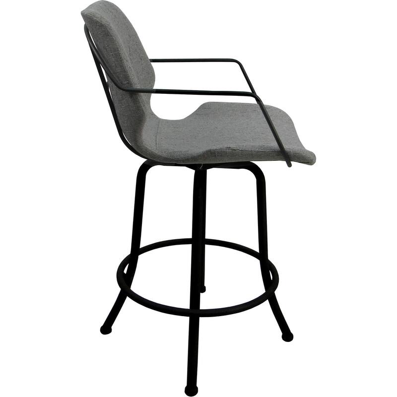 Asheville Swivel Counter 26", 30" or Extra Tall 34" Metal Bar Stool