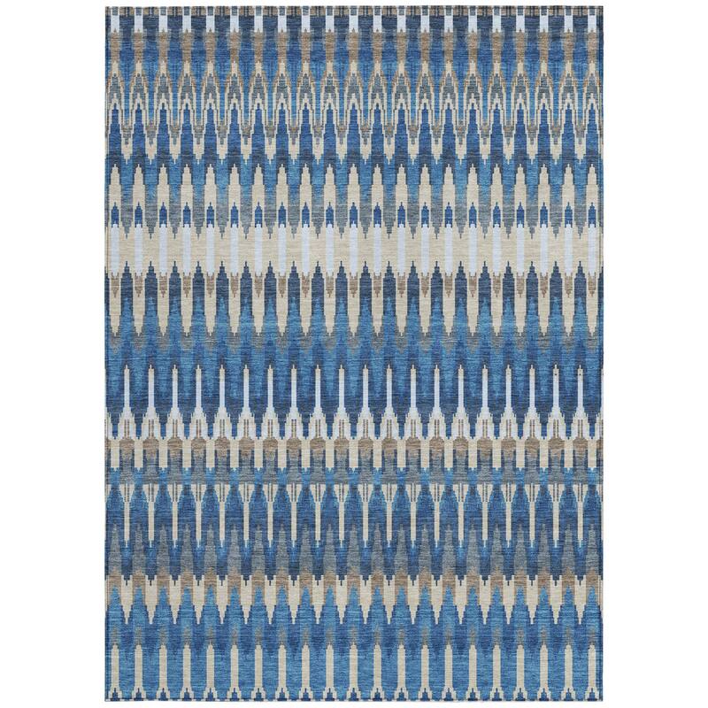 HomeRoots Southwestern Transitional Rectangle Outdoor Rug
