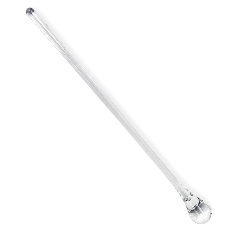 HomeRoots 12" Mouth Blown Crystal Lead Free Martini Stirrer